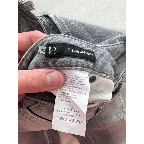 Dsquared2 Womens Made in Italy Cool Girl Gray Jean Grunge Modern Designer - Picture 11 of 14